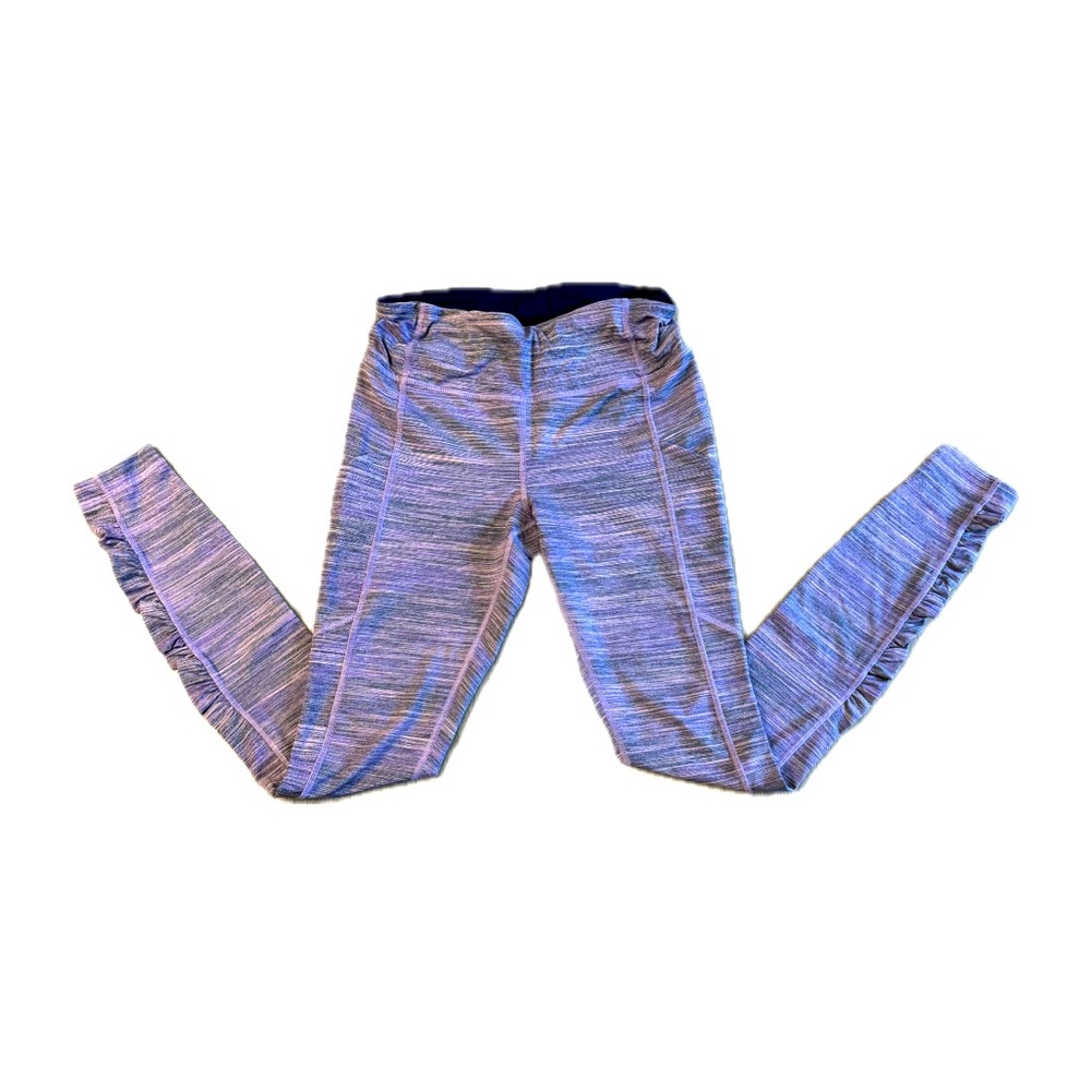 ❤️ Lululemon Lilac drawstring leggings w/gathered bottoms